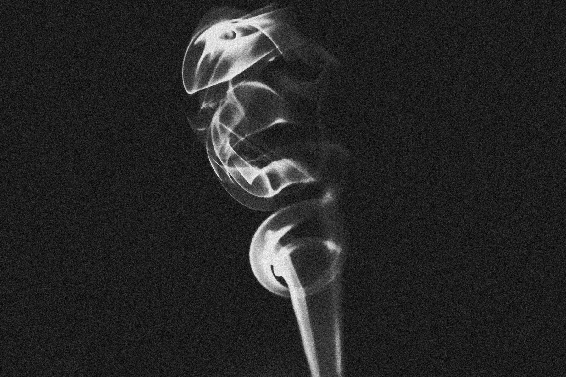 Abstract smoke rising and twisting